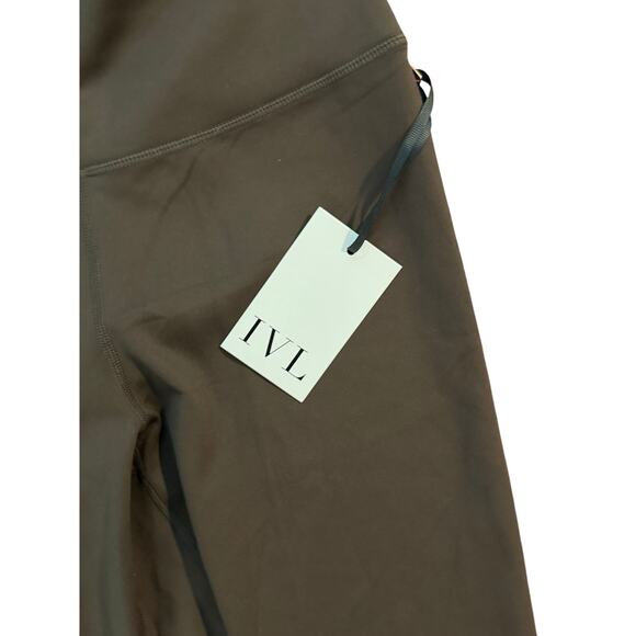 NWT IVL Collective Java Hydralux scalloped brown legging sz 8 Retail at $108 - Picture 7 of 8